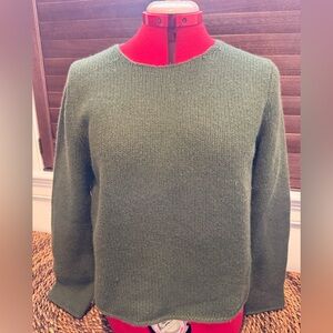 Joie Olive Green Crew Neck Sweater